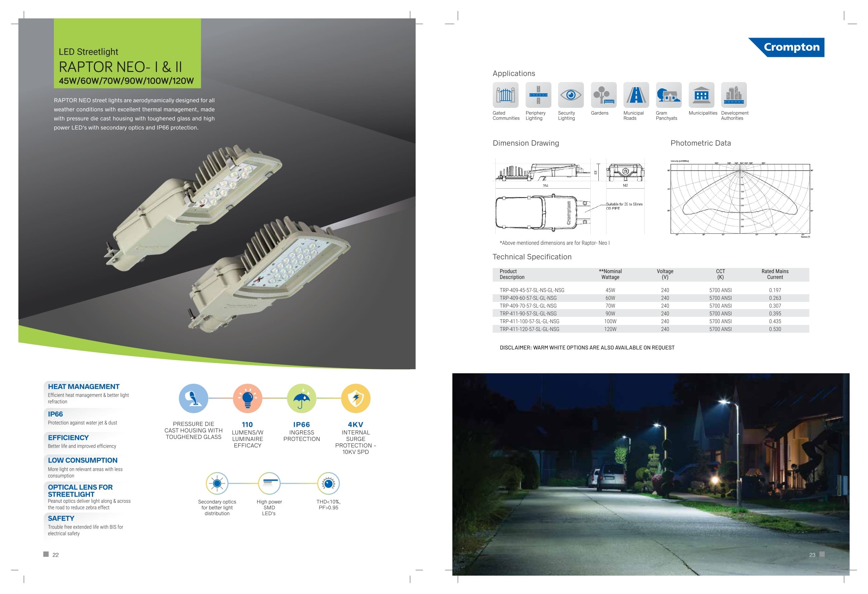 LED Street light RAPTOR NEO-I&II